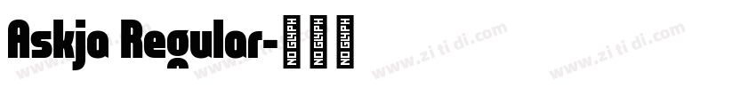 Askja Regular字体转换